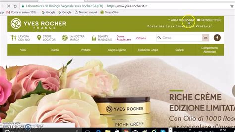 yves rocher area riservata